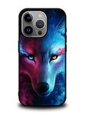Wolf Art Blue Red iPhone 16 Pro Max Case QC8673