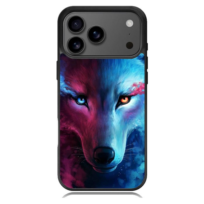 Wolf Art Blue Red Samsung Galaxy S26 Case OV8673