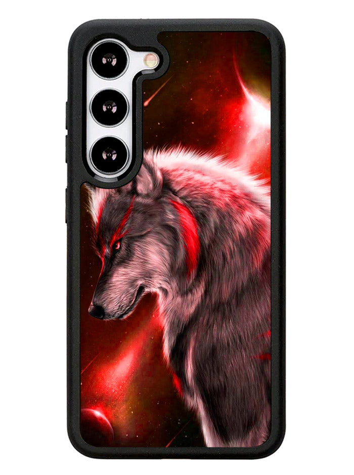 Cool Wolf Red Samsung Galaxy S23 5G Case