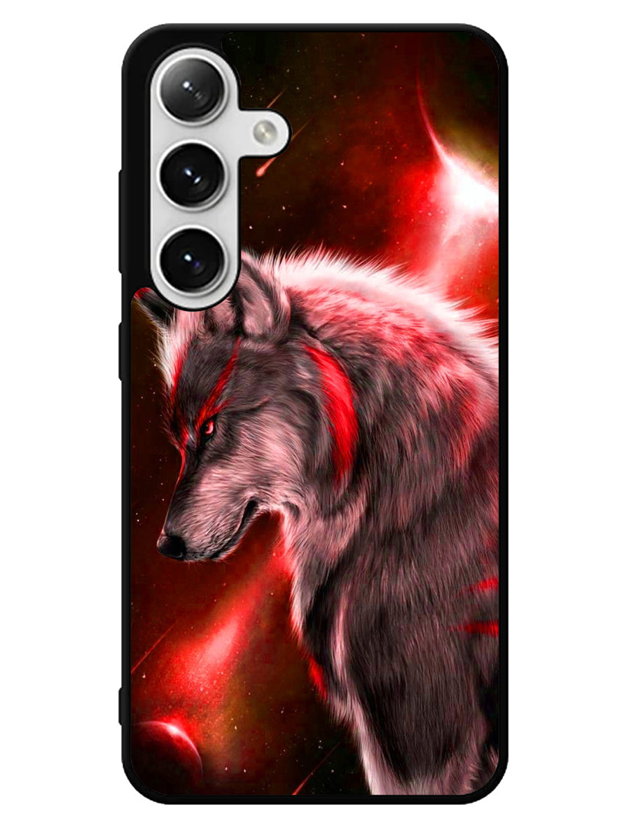 Cool Wolf Red Samsung Galaxy S24 5G Case