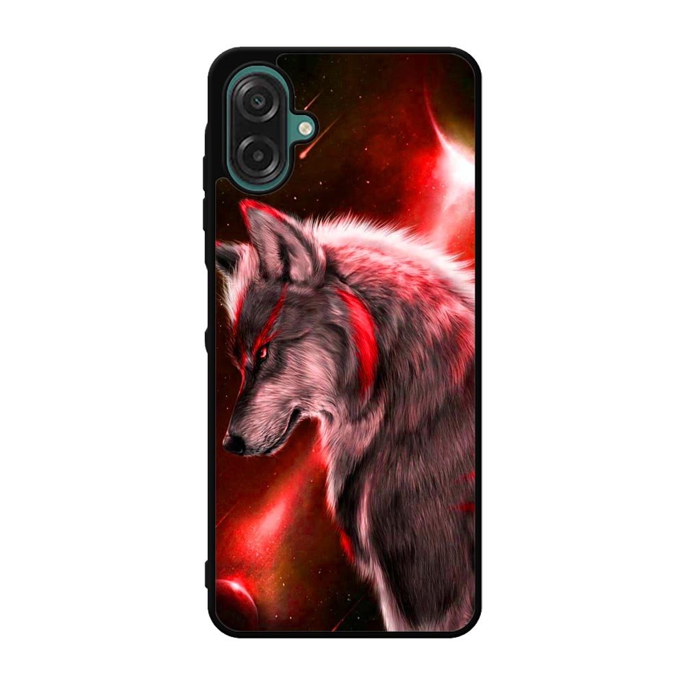 Cool Wolf Red Samsung Galaxy A07 Case