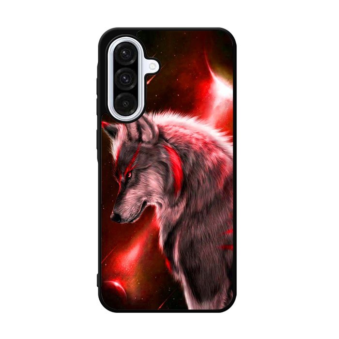Cool Wolf Red Samsung Galaxy A36 Case OV1244