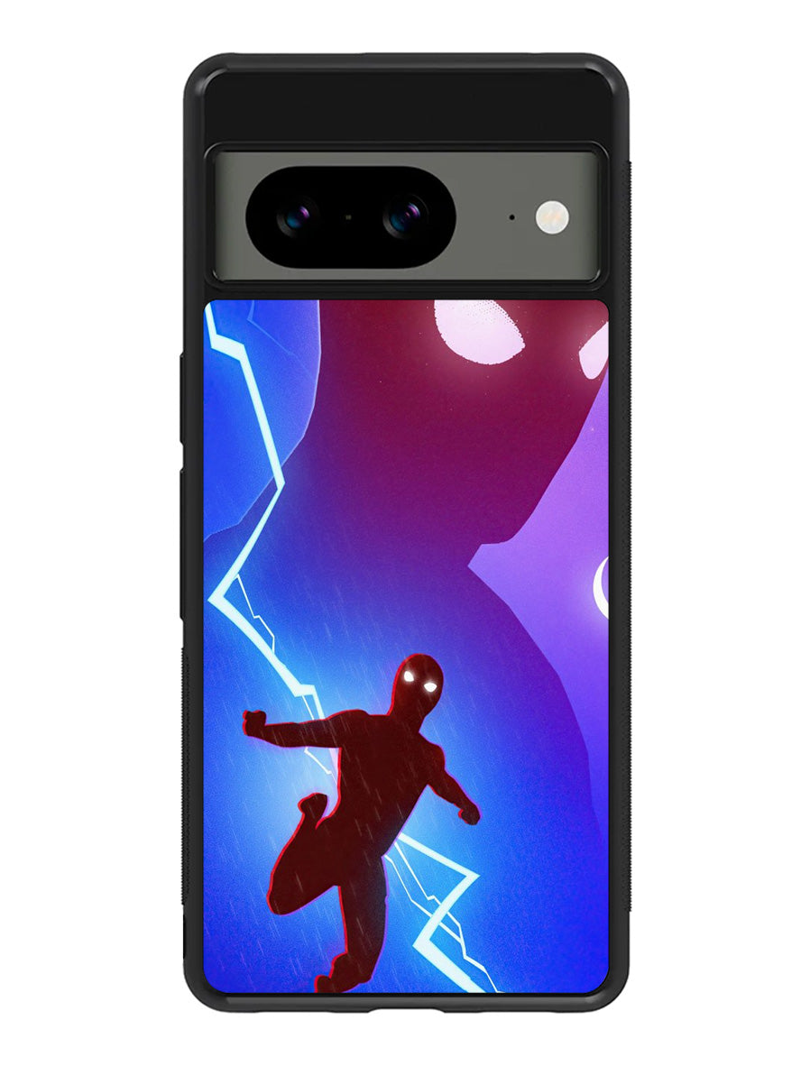 Spiderman lightning Blue Google Pixel 8A Case QC8651