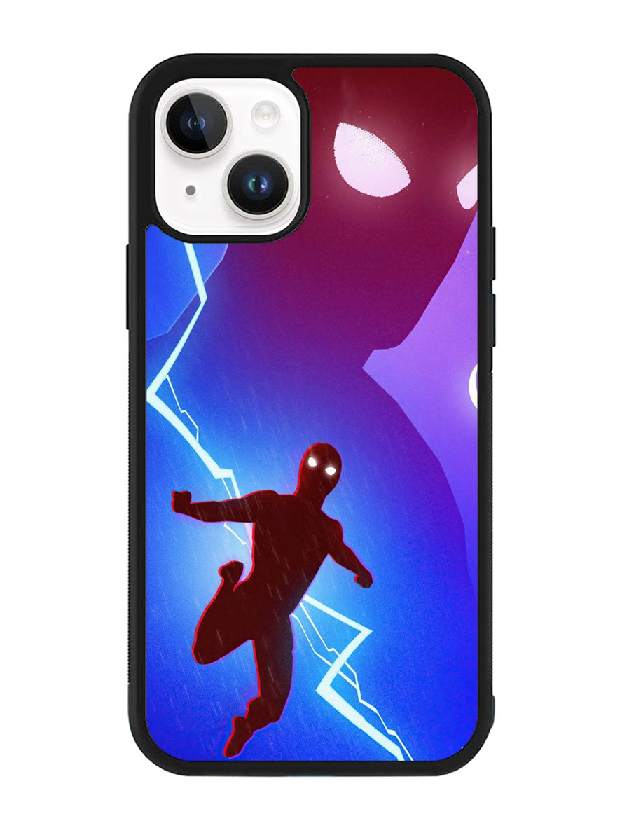 Spiderman lightning Blue iPhone 15 Plus Case OV8651