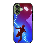 Spiderman lightning Blue iPhone 17 Case OV8651