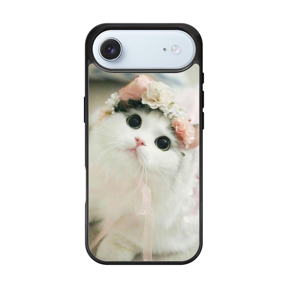 White Cat iPhone Air Case QC5735