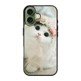 White Cat iPhone 17 Case QC5735