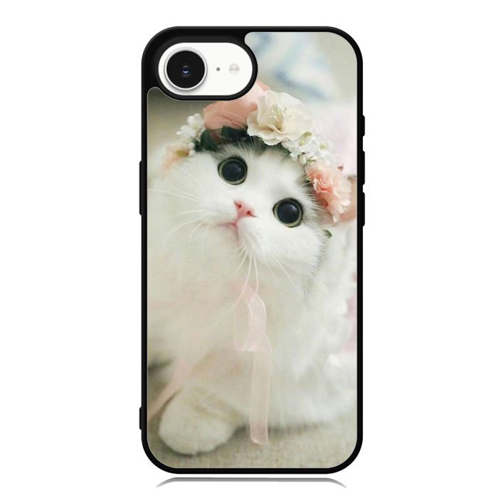 White Cat iPhone 16e Case OV5735