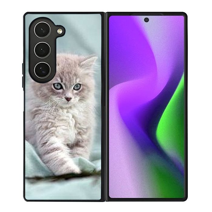 Grey Kitten Samsung Galaxy Z Fold 6 5G 2024 Case OV5901