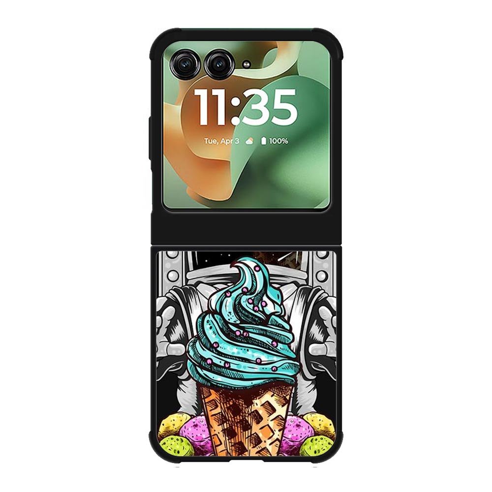 Funny Astronaut Ice Cream Motorola Moto RAZR 2025 Case OV5916