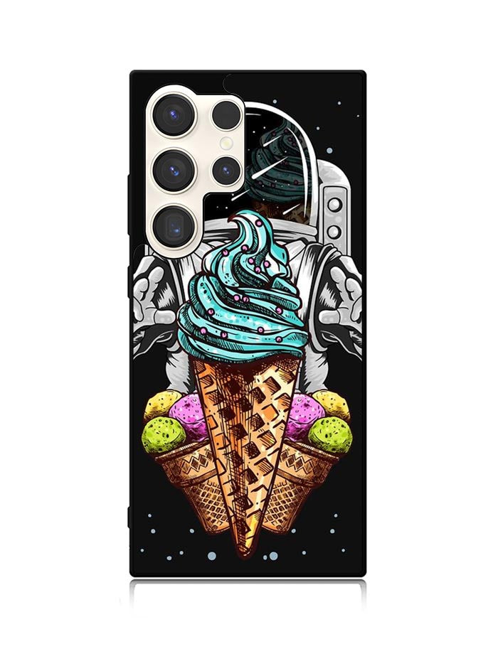 Funny Astronaut Ice Cream Samsung Galaxy S25 Ultra 5G Case QC5916
