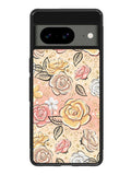Gold Glitter Flowers Google Pixel 8A Case QC5906