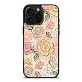 Gold Glitter Flowers iPhone 16 Pro Case OV5906