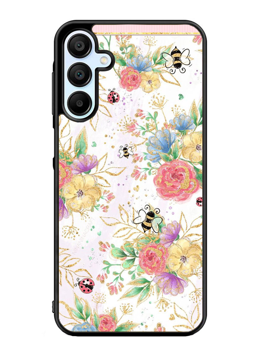 Bee Spring Flowers Samsung Galaxy A25 5G Case