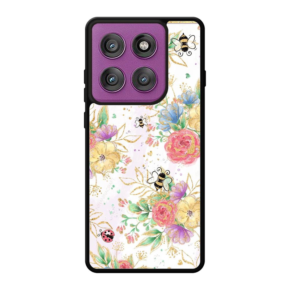 Bee Spring Flowers Motorola Moto Edge 60 Pro Case