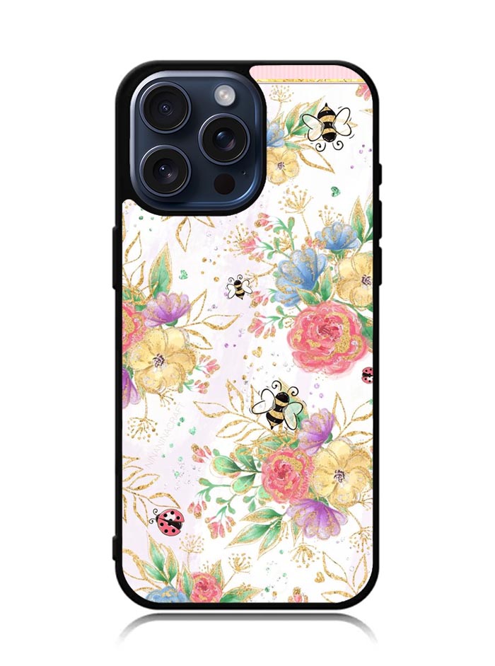 Bee Spring Flowers iPhone 15 Pro Case OV5982