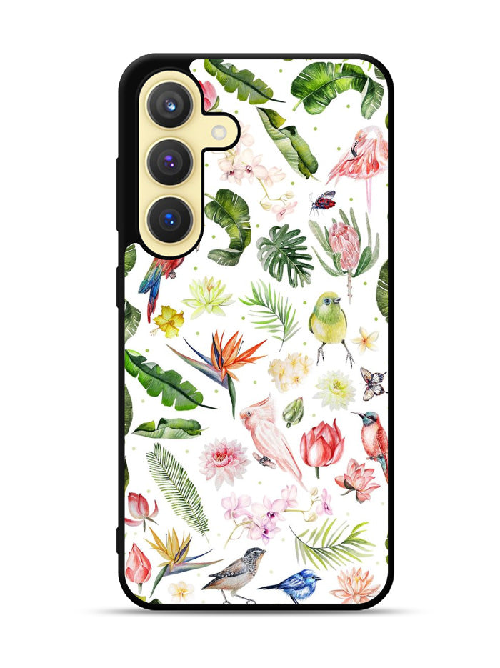 Bird Flowers Samsung Galaxy S24 FE 5G Case OV5979