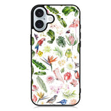 Bird Flowers iPhone 16 Plus Case QC5979