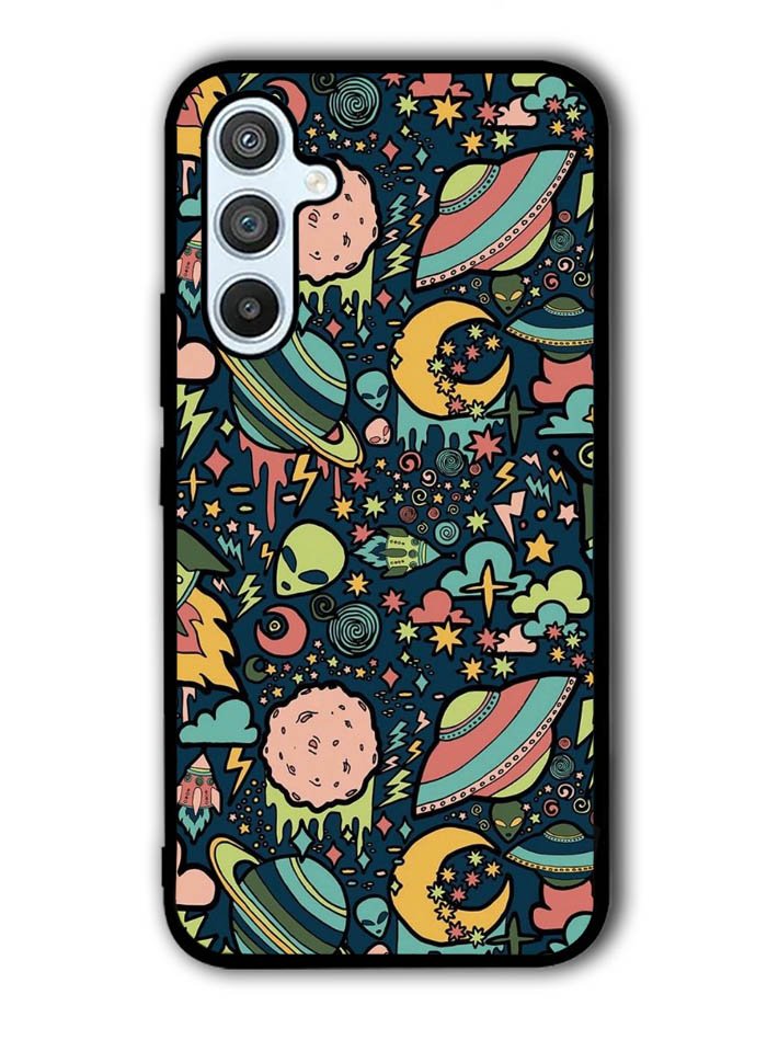 aliens rockets space Samsung Galaxy A54 5G Case OV5999