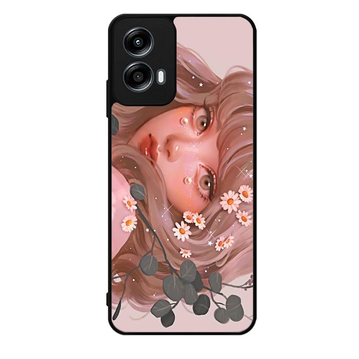 Girl Pink Motorola Moto G Play 2024 Case OV6072