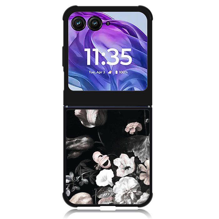 Dark Floral Mural Motorola Moto Razr Plus 2024 , Moto Razr+ 2024 Case OV6010