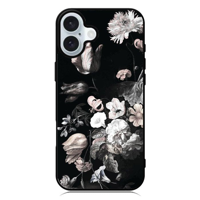 Dark Floral Mural iPhone 16 Case QC6010