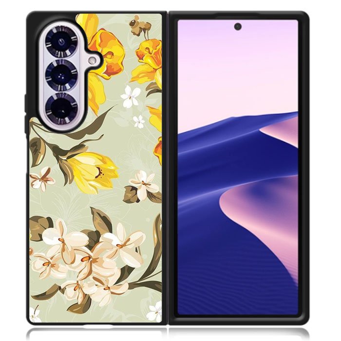 Vintage floral Samsung Galaxy Z Fold 7 Case OV6044