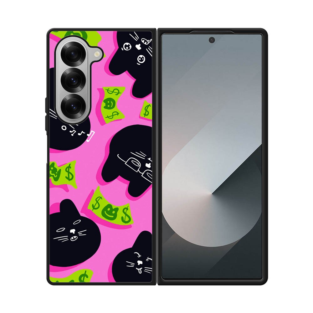 Black Cat Cash FLF0498 Samsung Galaxy Z Fold 7 5G Case