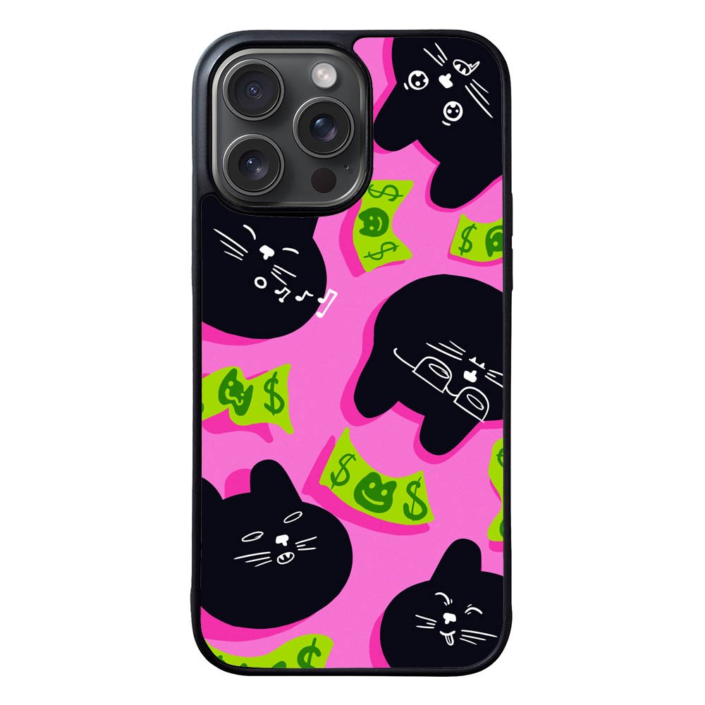 Black Cat Cash FLF0498 iPhone 15 Pro Max Case