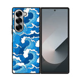 Waves Blue FLF0506 Samsung Galaxy Z Fold 7 5G Case
