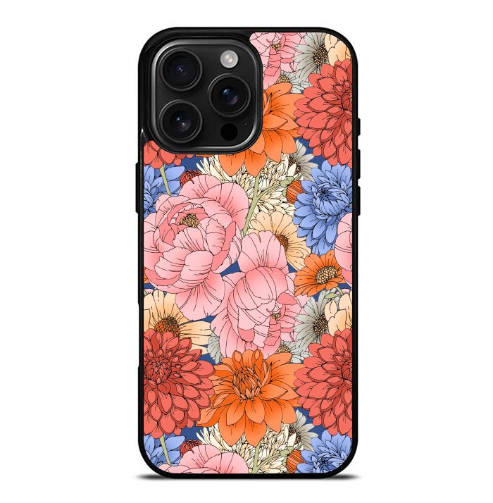 Vintage Floral FLF0518 iPhone 16 Pro Max Case