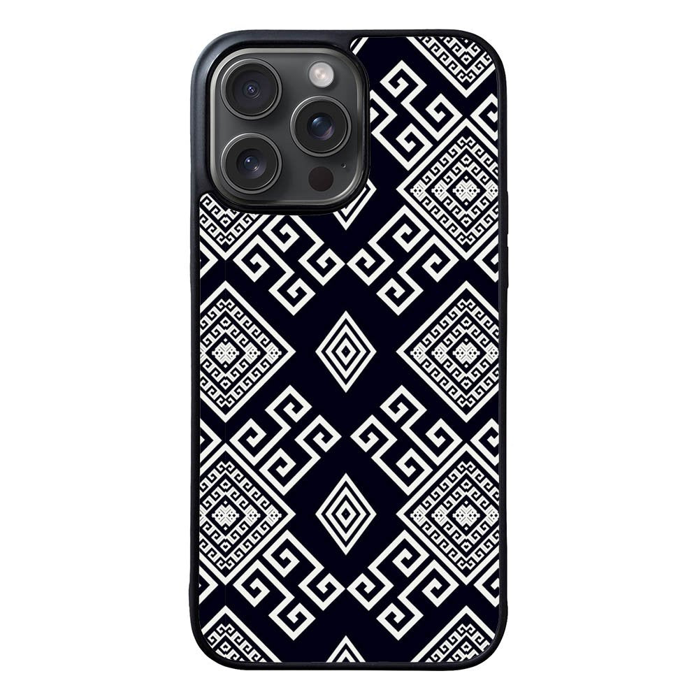 Black Geometric FLF0533 iPhone 15 Pro Max Case
