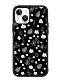 Floral Flower Black White iPhone 14 Plus Case QC11088