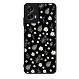 Floral Flower Black White Motorola Moto G Play 2024 Case OV11088
