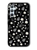 Floral Flower Black White Samsung Galaxy A14 5G Case QC11088