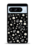 Floral Flower Black White Google Pixel 8 Pro Case QC11088