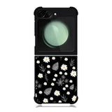 Floral Flower Black White Samsung Galaxy Z Flip 6 5G 2024 Case OV11088