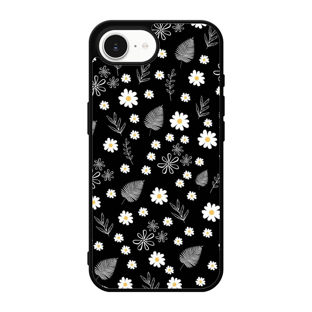 Floral Flower Black White iPhone 17e Case QC11088