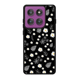 Floral Flower Black White Motorola Moto Edge 60 Pro Case QC11088