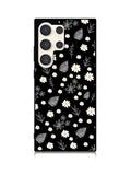 Floral Flower Black White Samsung Galaxy S25 Ultra 5G Case QC11088