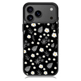 Floral Flower Black White Samsung Galaxy S26 Case OV11088
