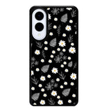 Floral Flower Black White Samsung Galaxy S25 Edge 5G Case OV11088