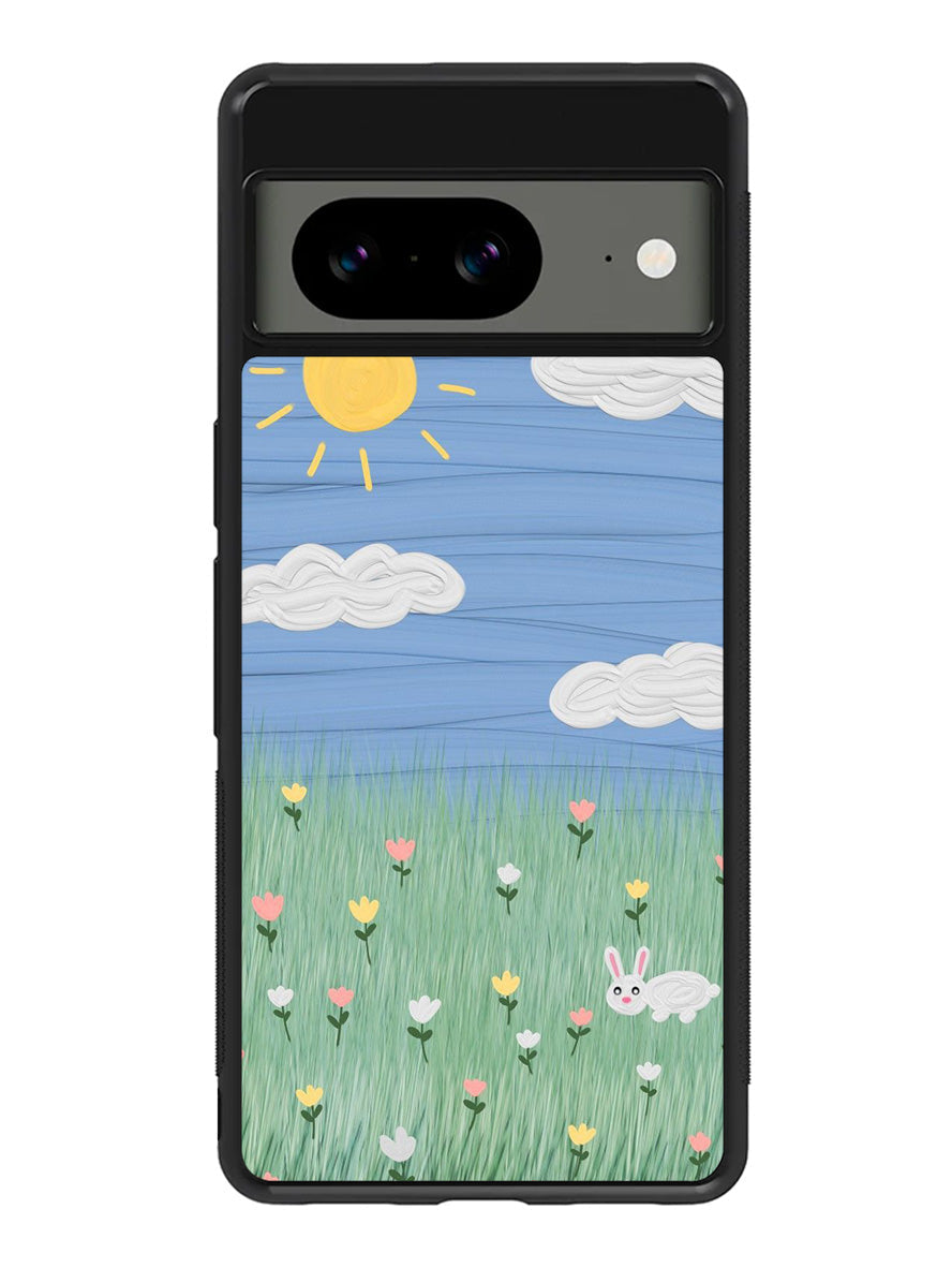 Summer Rabbit and Flower Google Pixel 8A Case QC11048