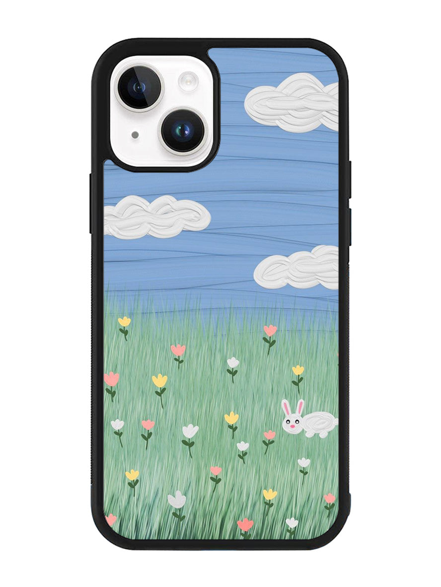 Summer Rabbit and Flower iPhone 14 Plus Case QC11048
