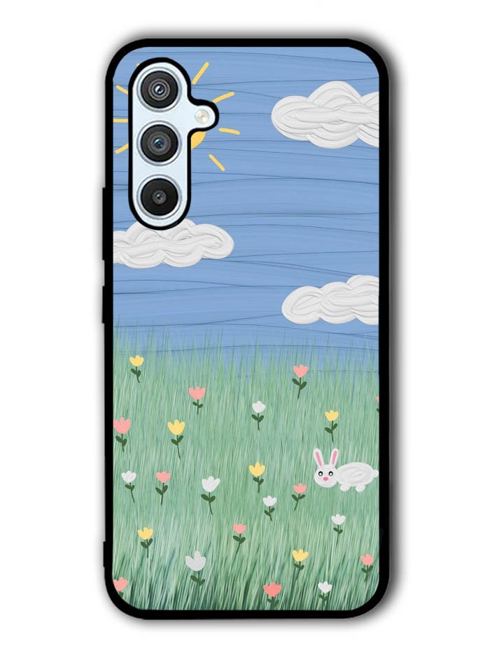 Summer Rabbit and Flower Samsung Galaxy A14 5G Case QC11048