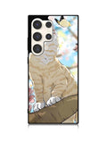 Cat and Butterfly Cartoon Samsung Galaxy S23 Ultra 5G Case QC11191