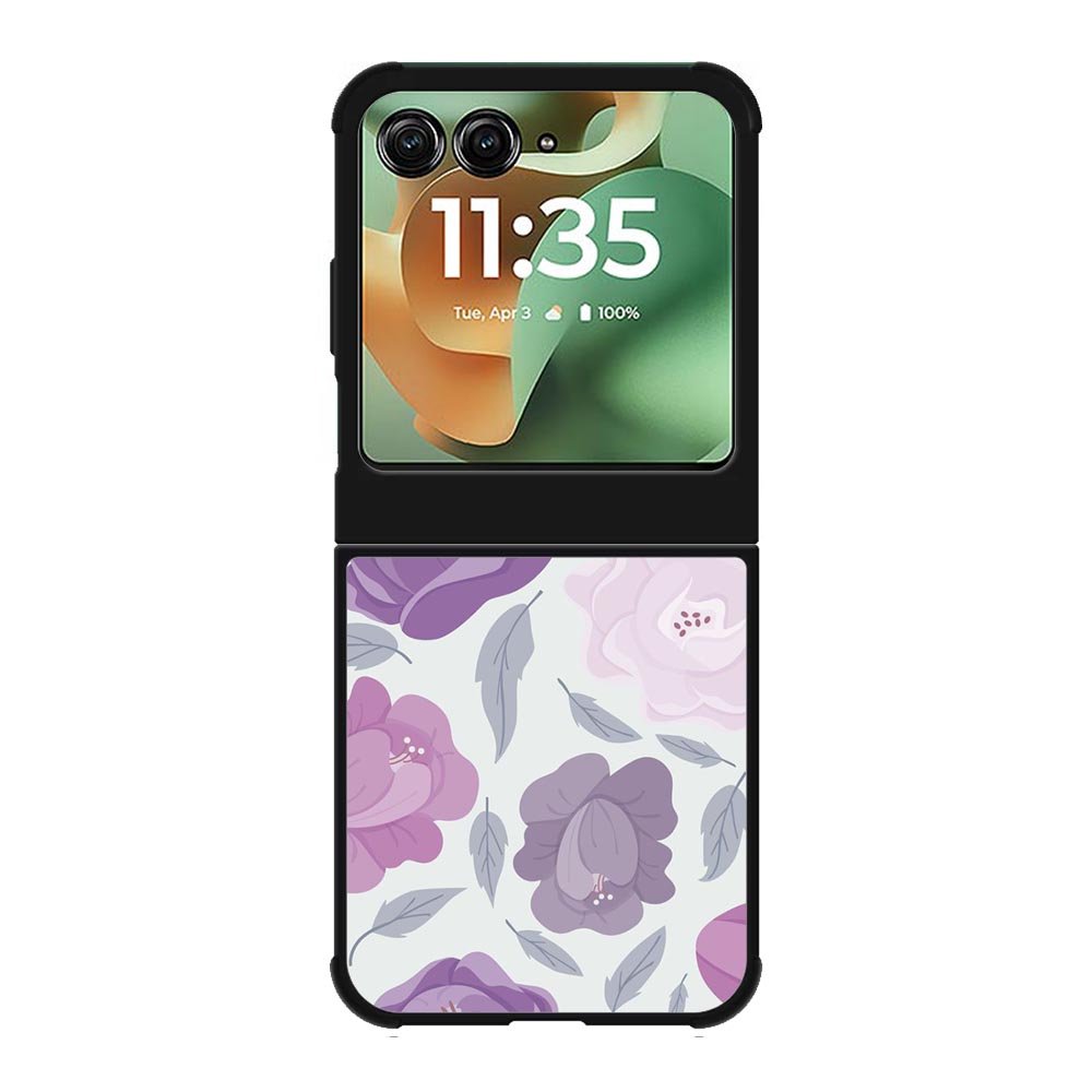Floral Flower Purple Motorola Moto RAZR 2025 Case OV11089