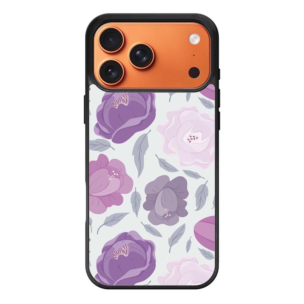 Floral Flower Purple iPhone 17 Pro Max Case QC11089