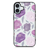 Floral Flower Purple iPhone 16 Case QC11089