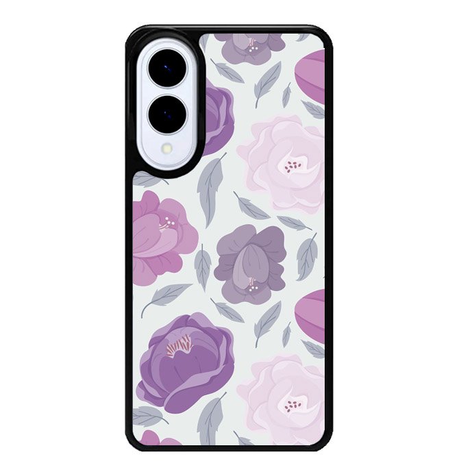 Floral Flower Purple Samsung Galaxy S25 Edge 5G Case OV11089